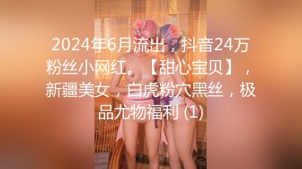 2024年6月流出，抖音24万粉丝小网红。【甜心宝贝】，新疆美女，白虎粉穴黑丝，极品尤物福利 (1)