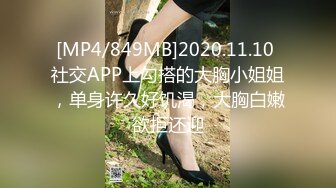 [MP4/849MB]2020.11.10 社交APP上勾搭的大胸小姐姐，单身许久好饥渴，大胸白嫩欲拒还迎