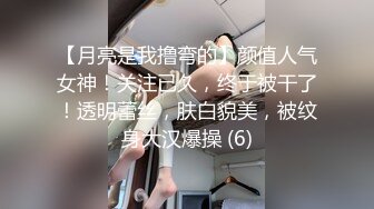 【月亮是我撸弯的】颜值人气女神！关注已久，终于被干了！透明蕾丝，肤白貌美，被纹身大汉爆操 (6)