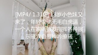 [MP4/ 1.31G] 18岁小色妹又来了，年轻貌美无毛白虎逼，一个人在家听狼友指挥各种展示骚穴自慰呻吟撩骚